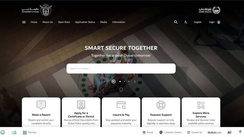Dubai Police Website project preview