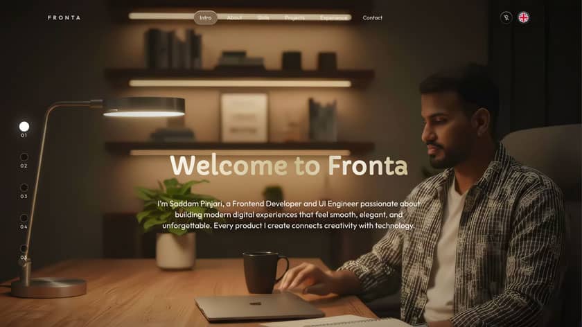 Personal Portfolio project preview